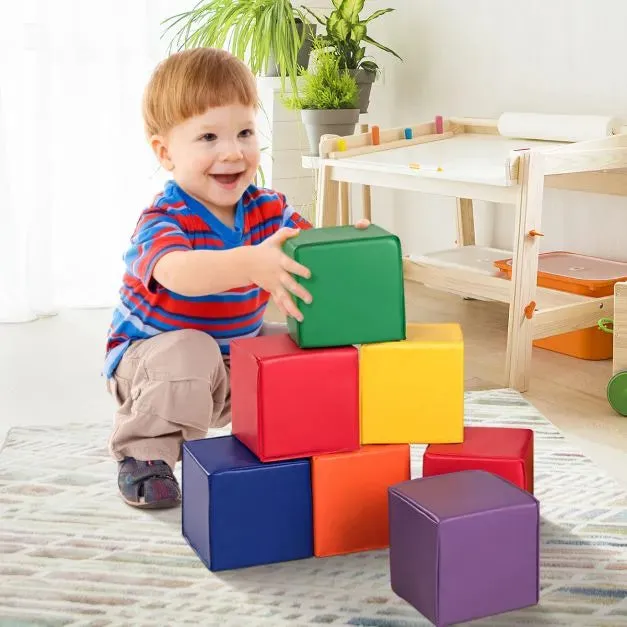 12 Pieces Foam Building Blocks for Kids Soft Play Set for Home | Primary Colours | 12m 
