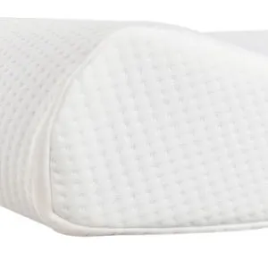 19.7x11.8x3/4" Memory Cotton High And Low Profile Pillow