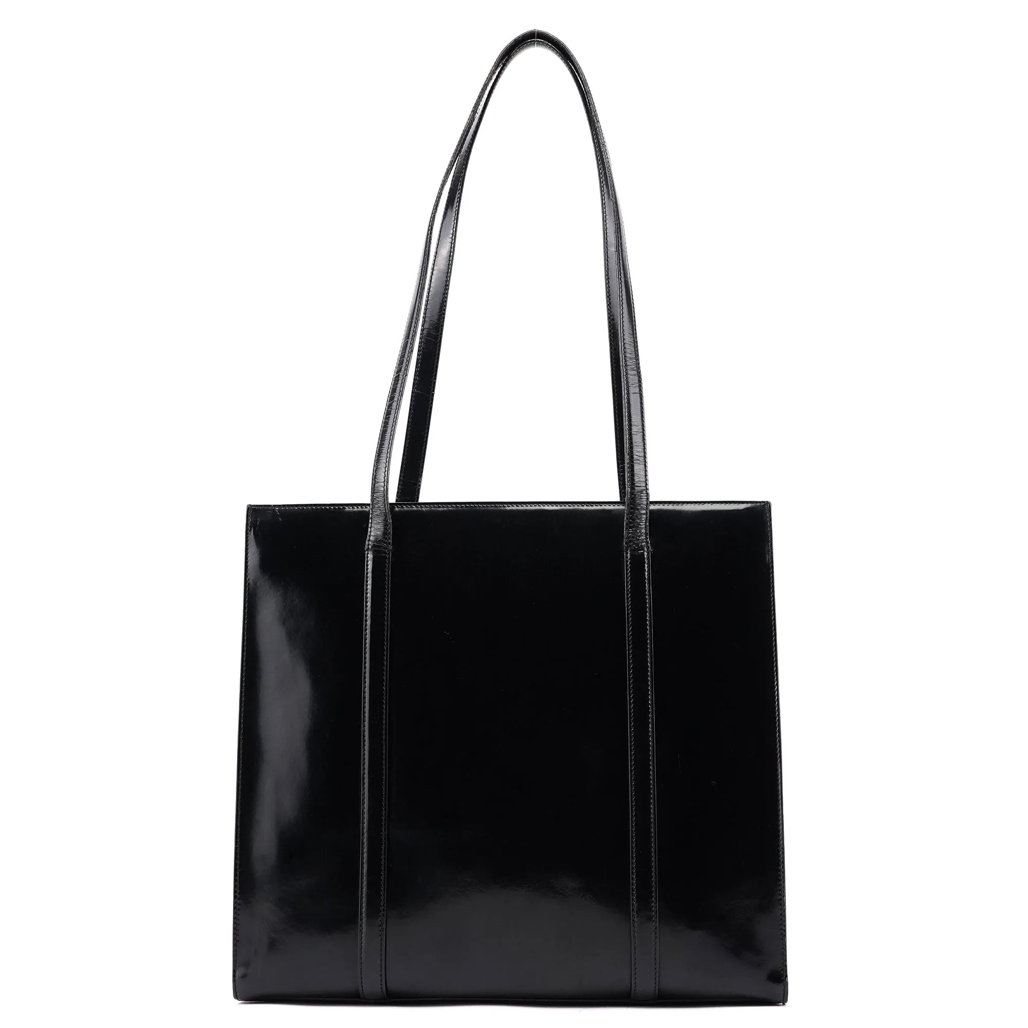 1995 Black Spazzolato Tote Bag