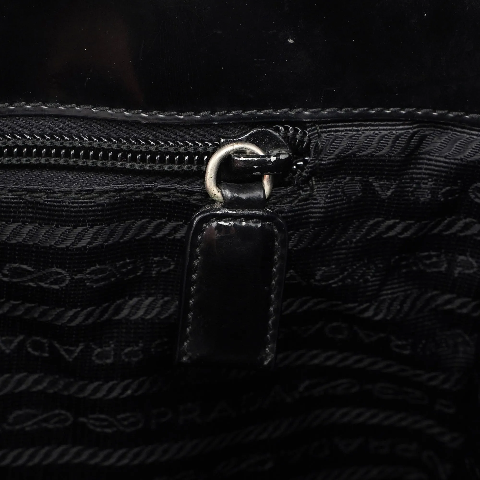 1995 Black Spazzolato Tote Bag