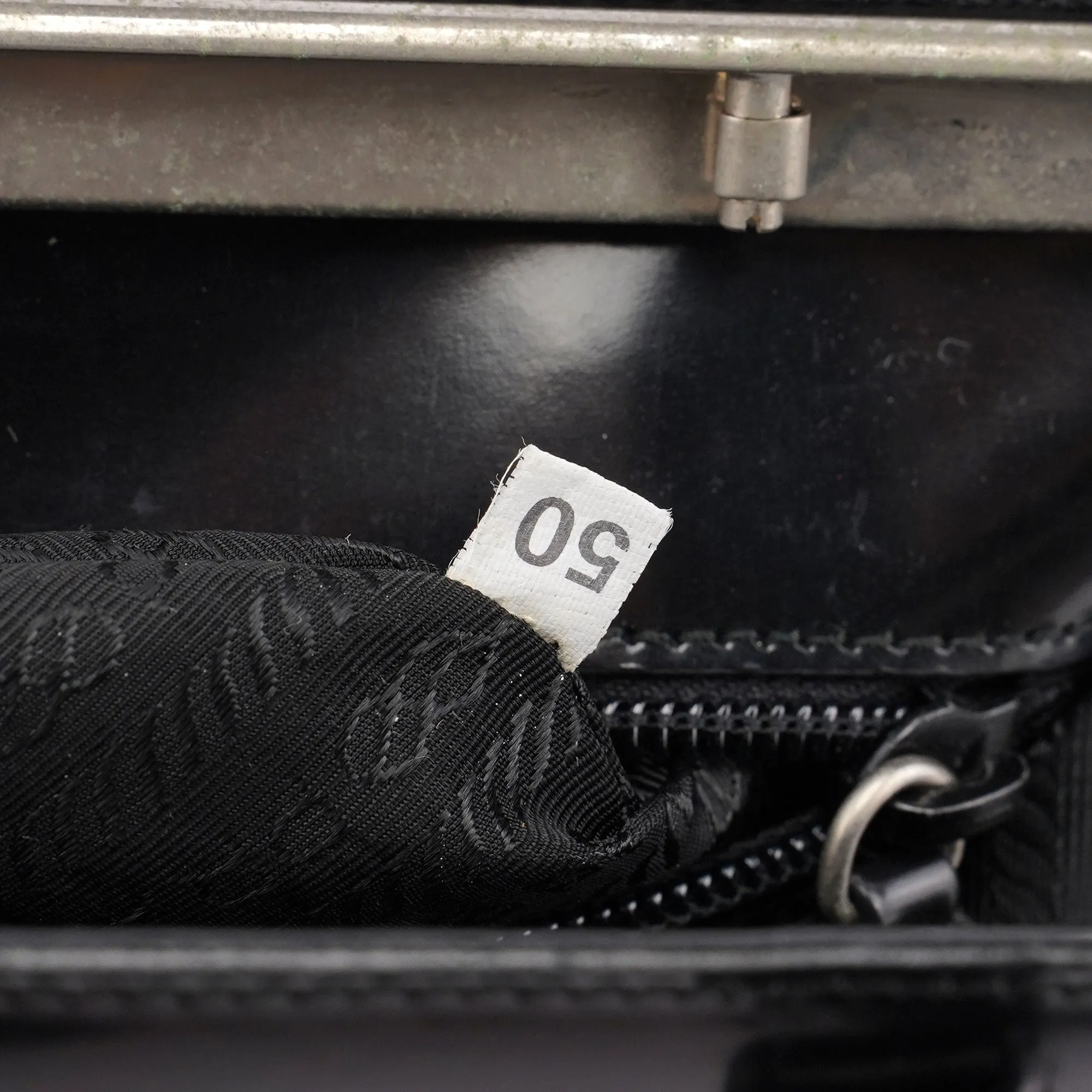 1995 Black Spazzolato Tote Bag