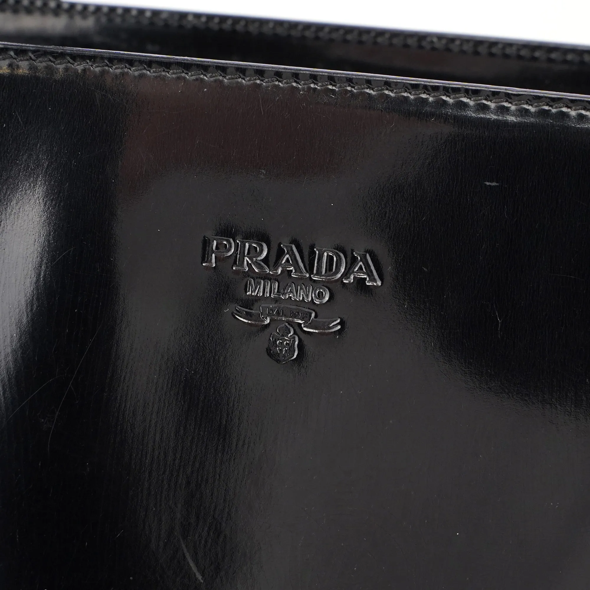 1995 Black Spazzolato Tote Bag
