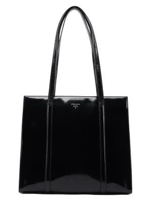 1995 Black Spazzolato Tote Bag