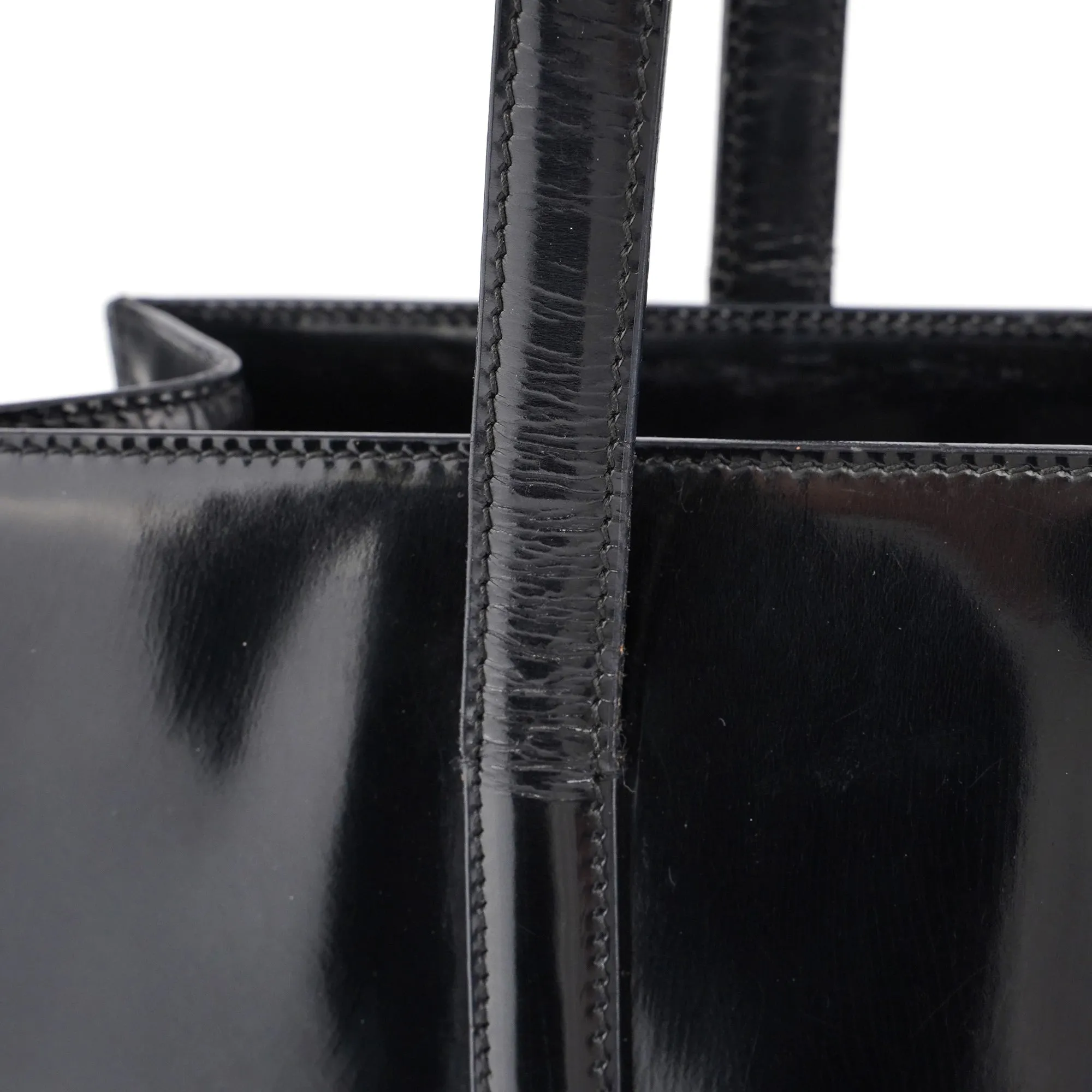 1995 Black Spazzolato Tote Bag
