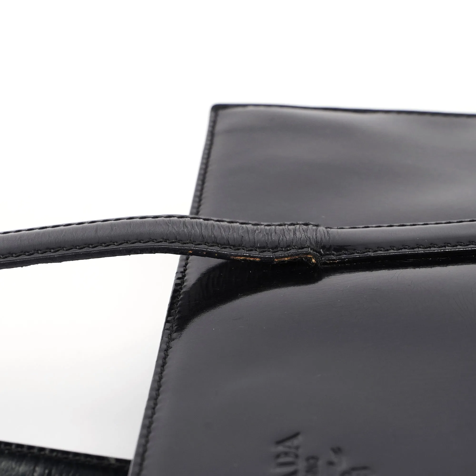 1995 Black Spazzolato Tote Bag