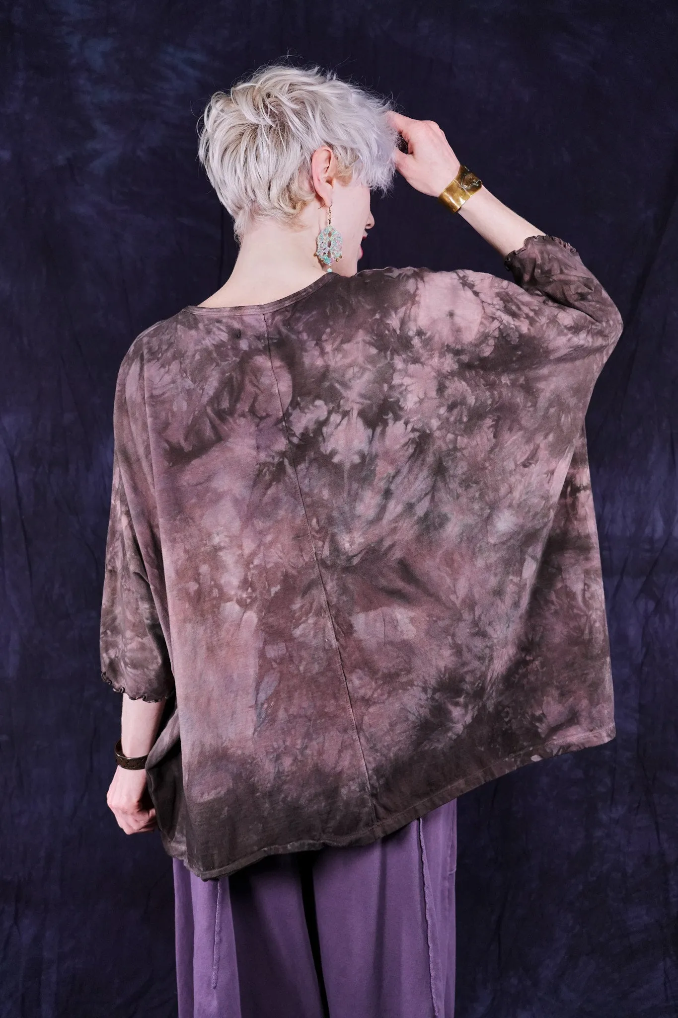 2353HD Square Tee w/ Lettuce Edge Macchiato-P