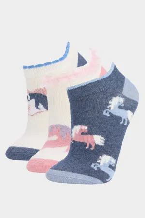 3 Pcs Cotton Patik Socks