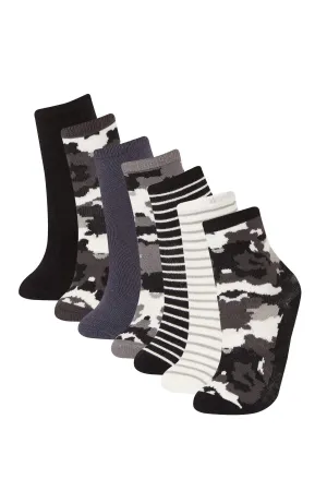 7 Pcs Cotton Long Socks