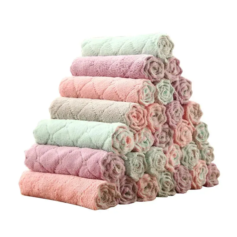 Absorbent Microfiber Cloth for Non-Stick Kitchen