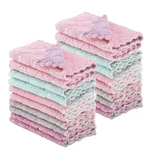 Absorbent Microfiber Cloth for Non-Stick Kitchen