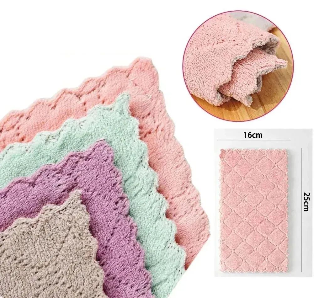 Absorbent Microfiber Cloth for Non-Stick Kitchen