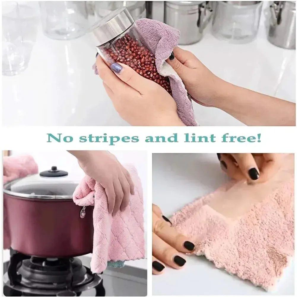Absorbent Microfiber Cloth for Non-Stick Kitchen