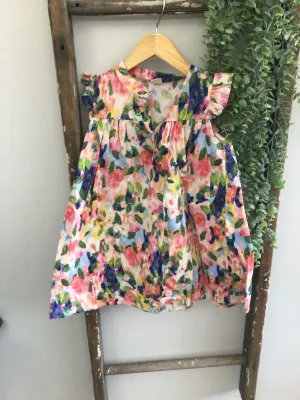 Abstract floral dress- 6/7