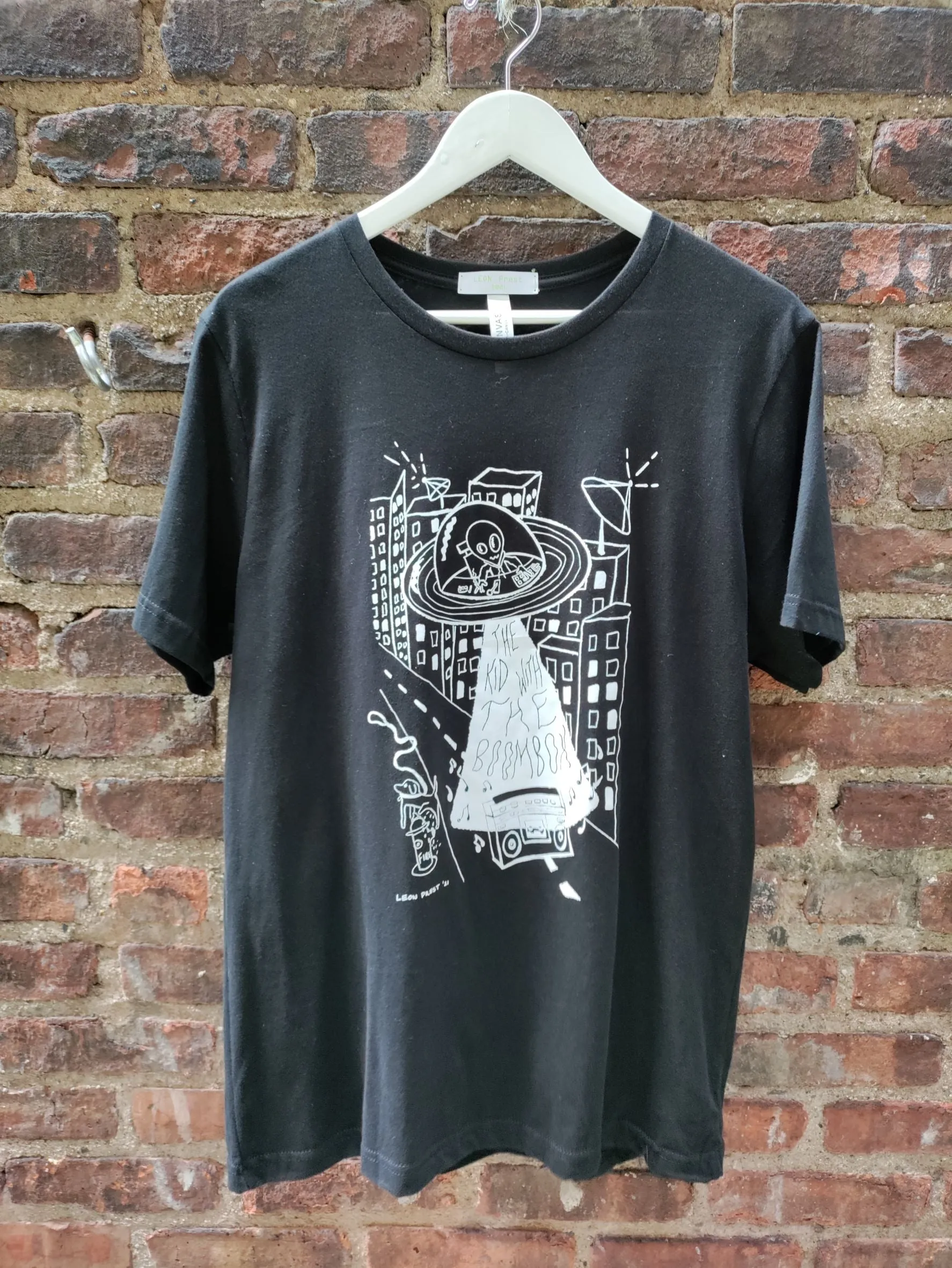Alien Invasion Black T Shirt