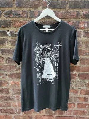 Alien Invasion Black T Shirt