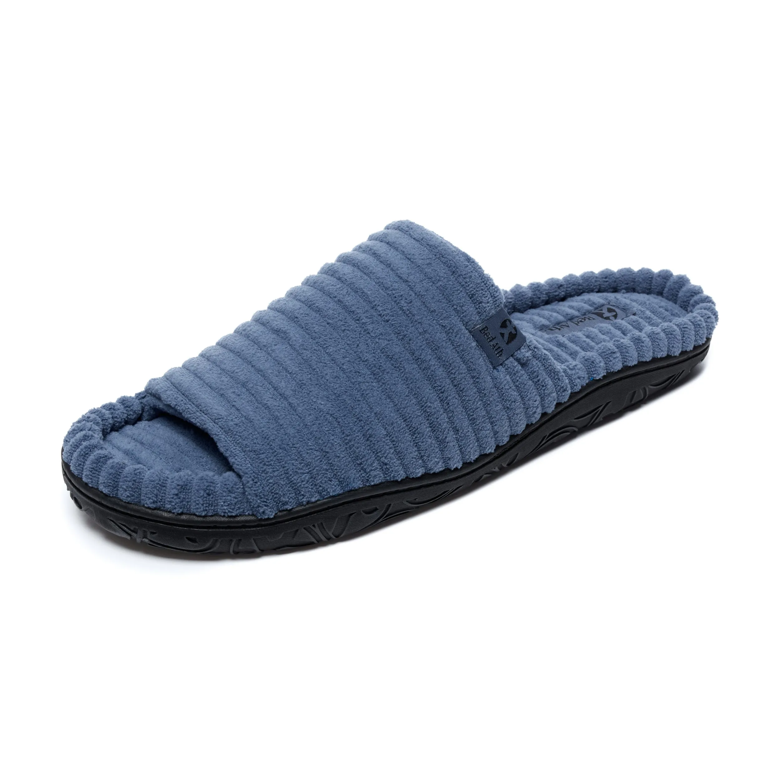 Andy - Jumbo Cord Slipper Slider - Denim