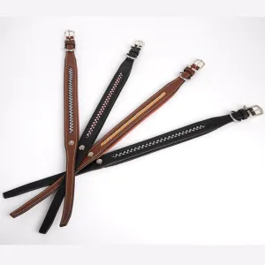 Antarès Leather Dog Collar   FREE Custom Name Tag!