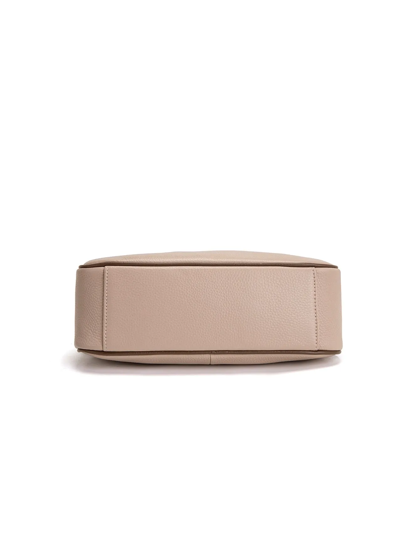 ANTONELLA LEATHER XBODY BAG- E1-0819-PUTTY/CINNAMON- SALE