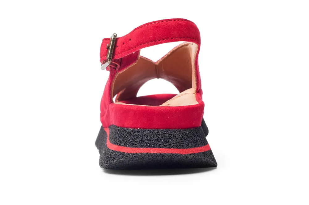 April In Red Kid Suede