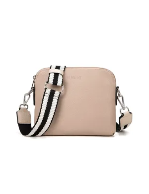 ASHLEY LEATHER BAG WEBBING STRAP- E1-0838-PUTTY