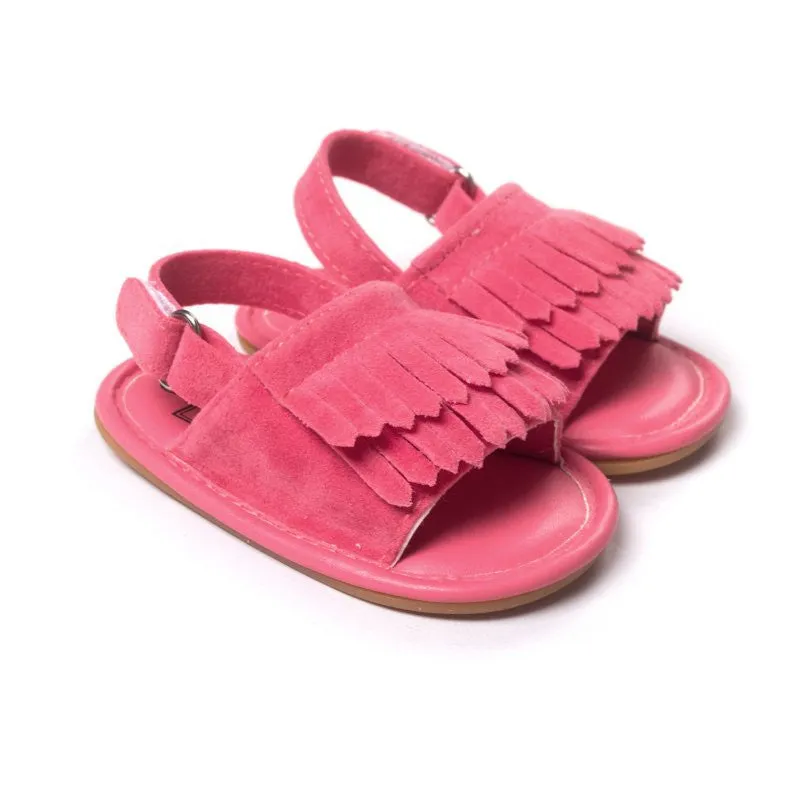 Baby Sandals Summer Leisure Fashion Baby Girls Sandals of Children PU Tassel Shoes 7Colors