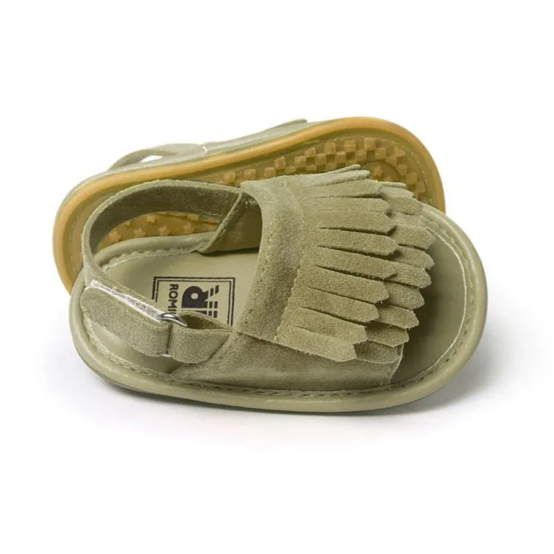 Baby Sandals Summer Leisure Fashion Baby Girls Sandals of Children PU Tassel Shoes 7Colors