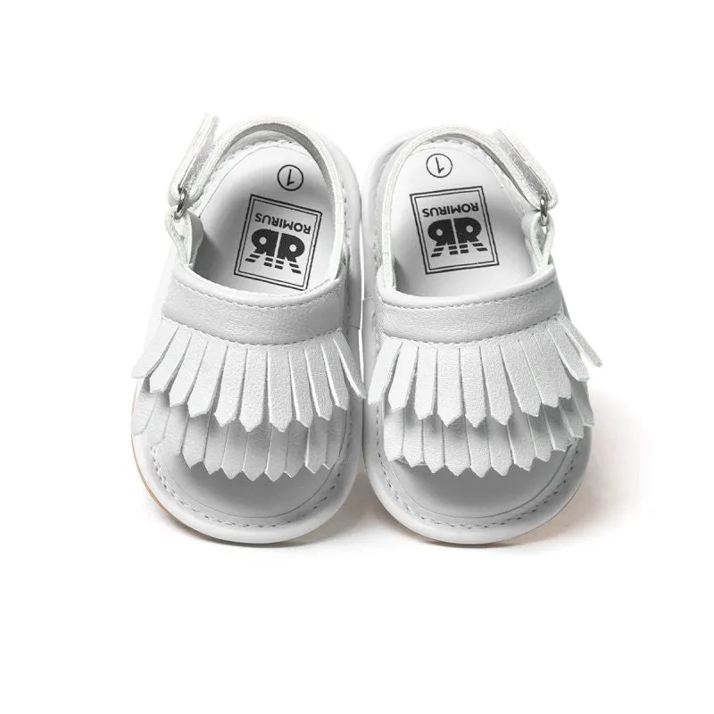 Baby Sandals Summer Leisure Fashion Baby Girls Sandals of Children PU Tassel Shoes 7Colors