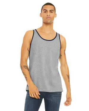 Bella Canvas Unisex Jersey Tank | Ath Hthr/ Navy