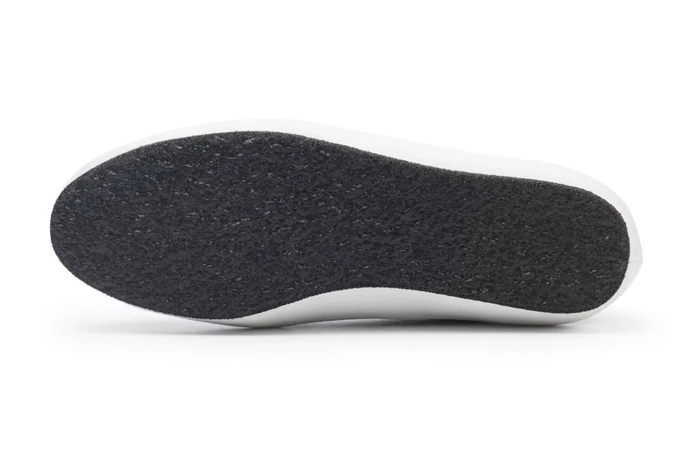 Belle In Black Kid Suede/White Plonge Leather
