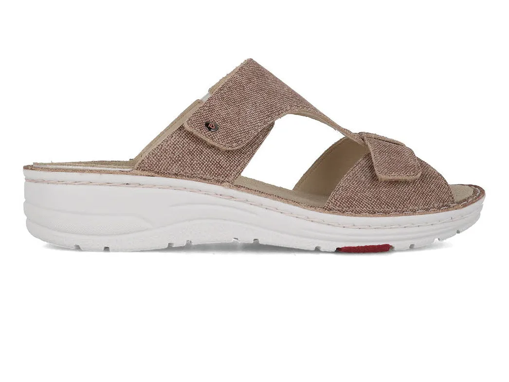 Berkemann Women leather Sandals 'Vida', used beige