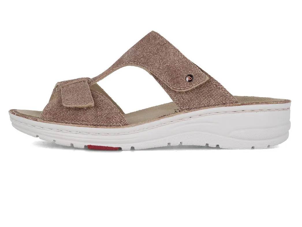 Berkemann Women leather Sandals 'Vida', used beige