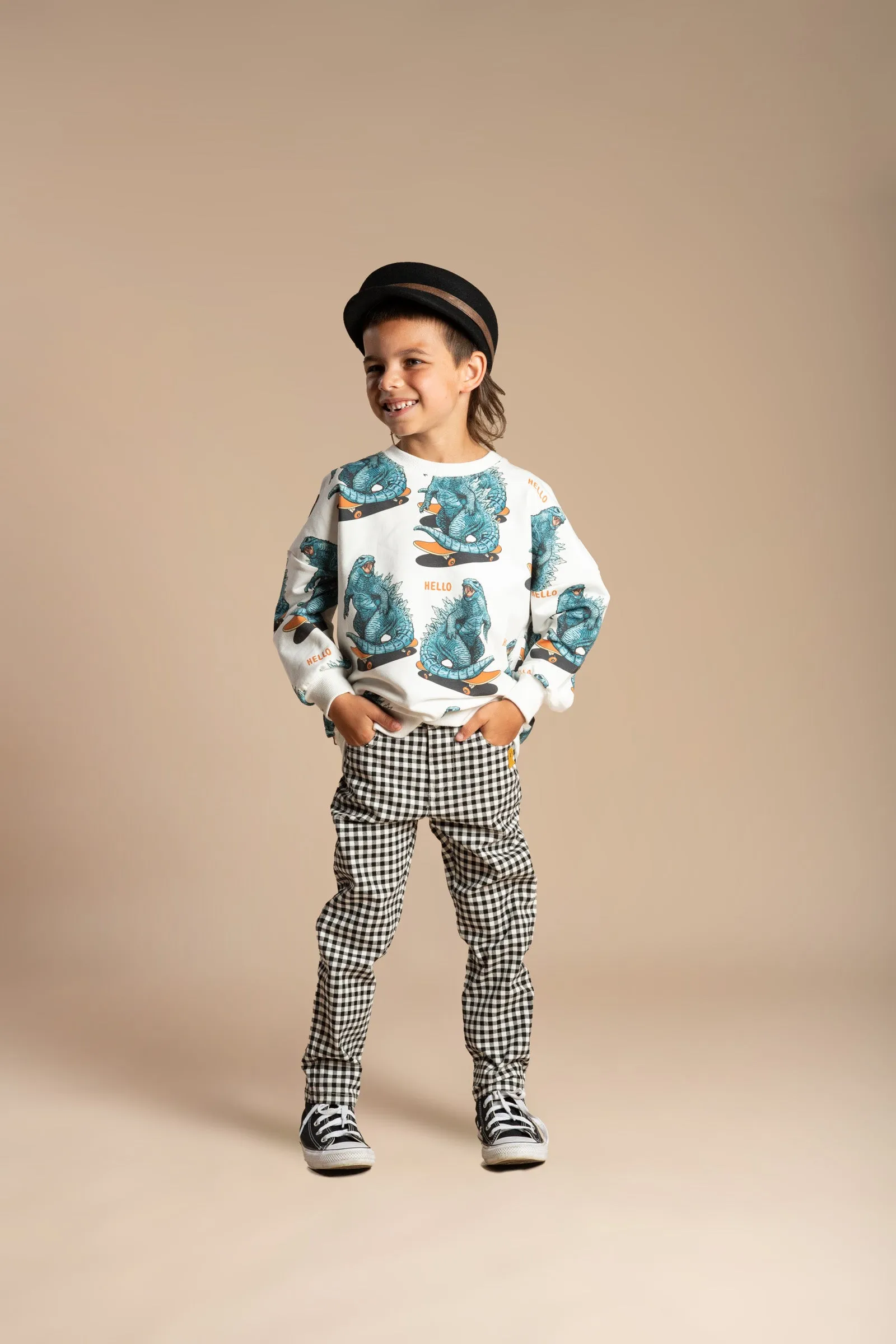 BLACK AND WHITE GINGHAM PANTS | ROCK YOUR BABY