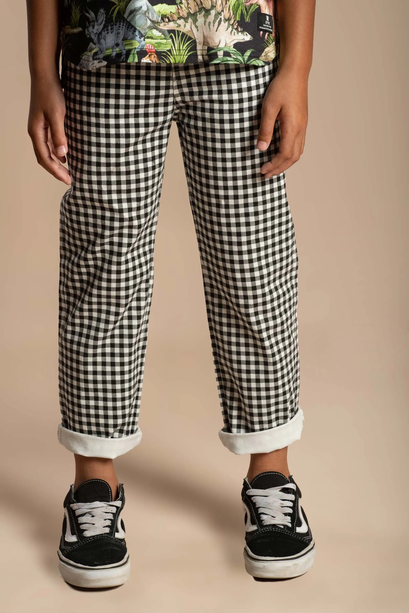 BLACK AND WHITE GINGHAM PANTS | ROCK YOUR BABY