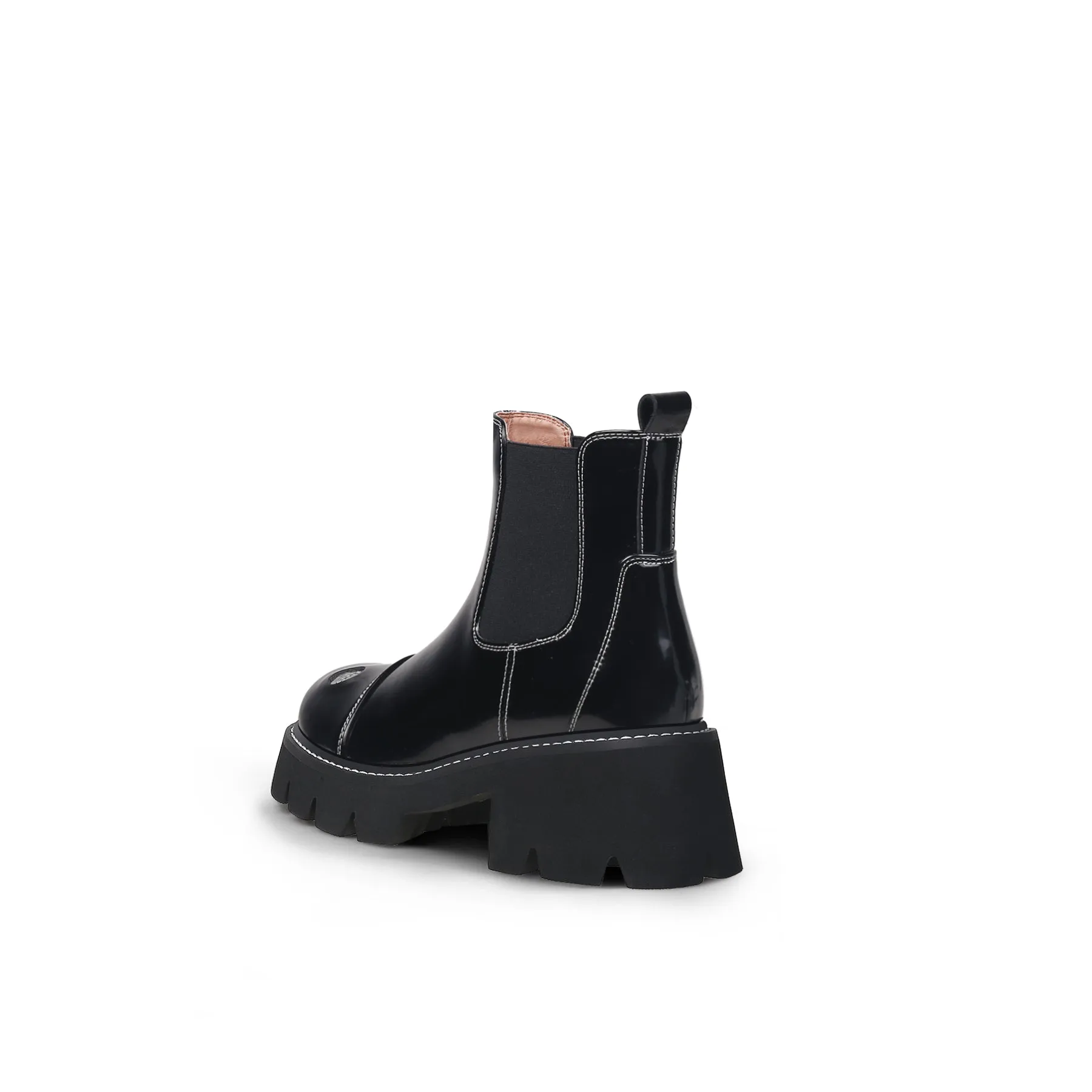 Black Patent Leather Chelsea Boot