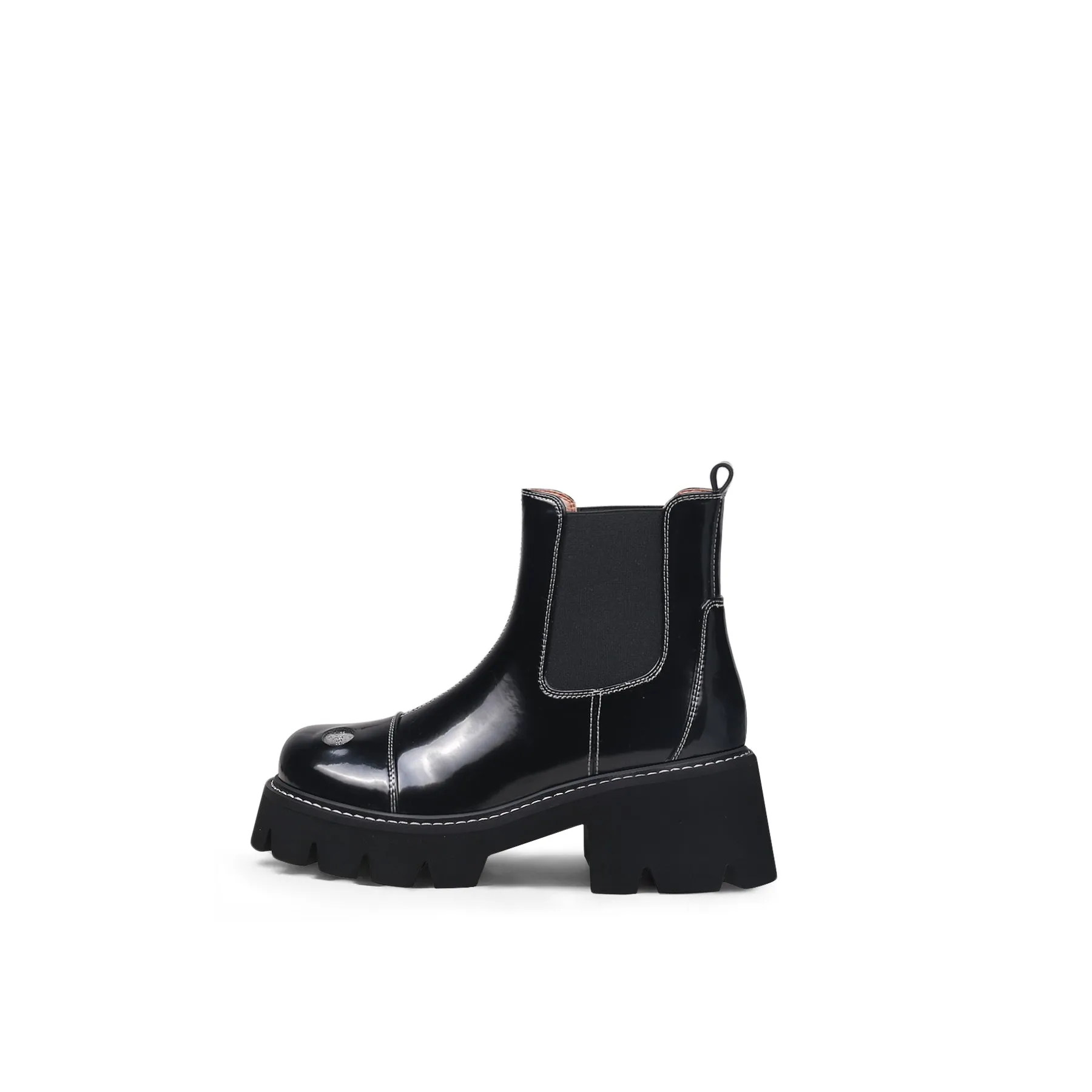 Black Patent Leather Chelsea Boot