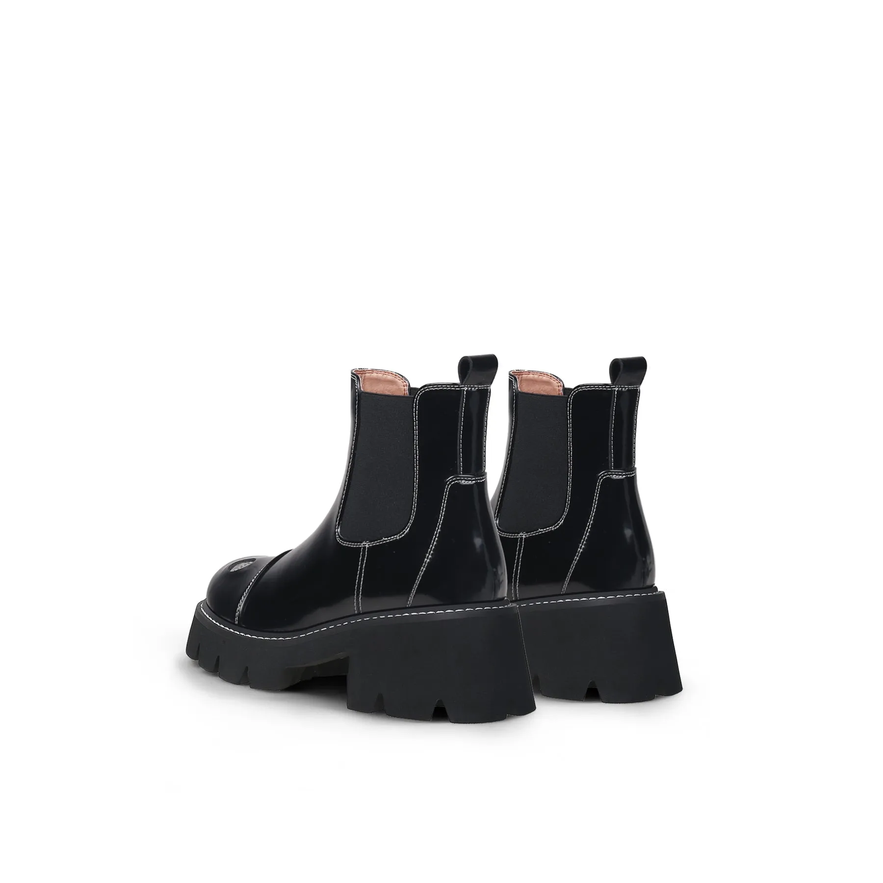 Black Patent Leather Chelsea Boot