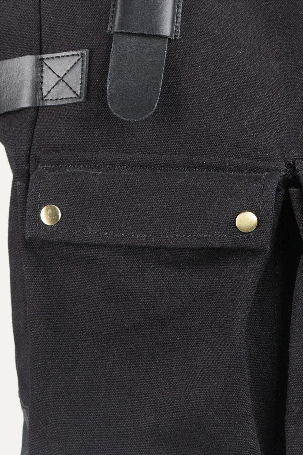 Black Twill Canvas Tote Bag