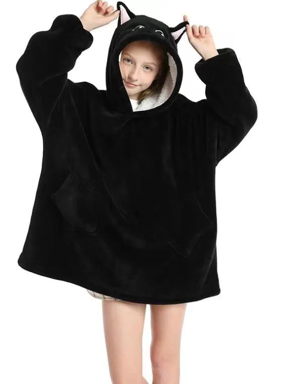blanket cozy hoodie-kid