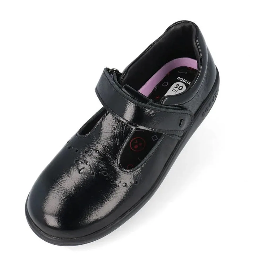 Bobux Kid  Flurry Patent Mary Jane Black Leather School Shoe