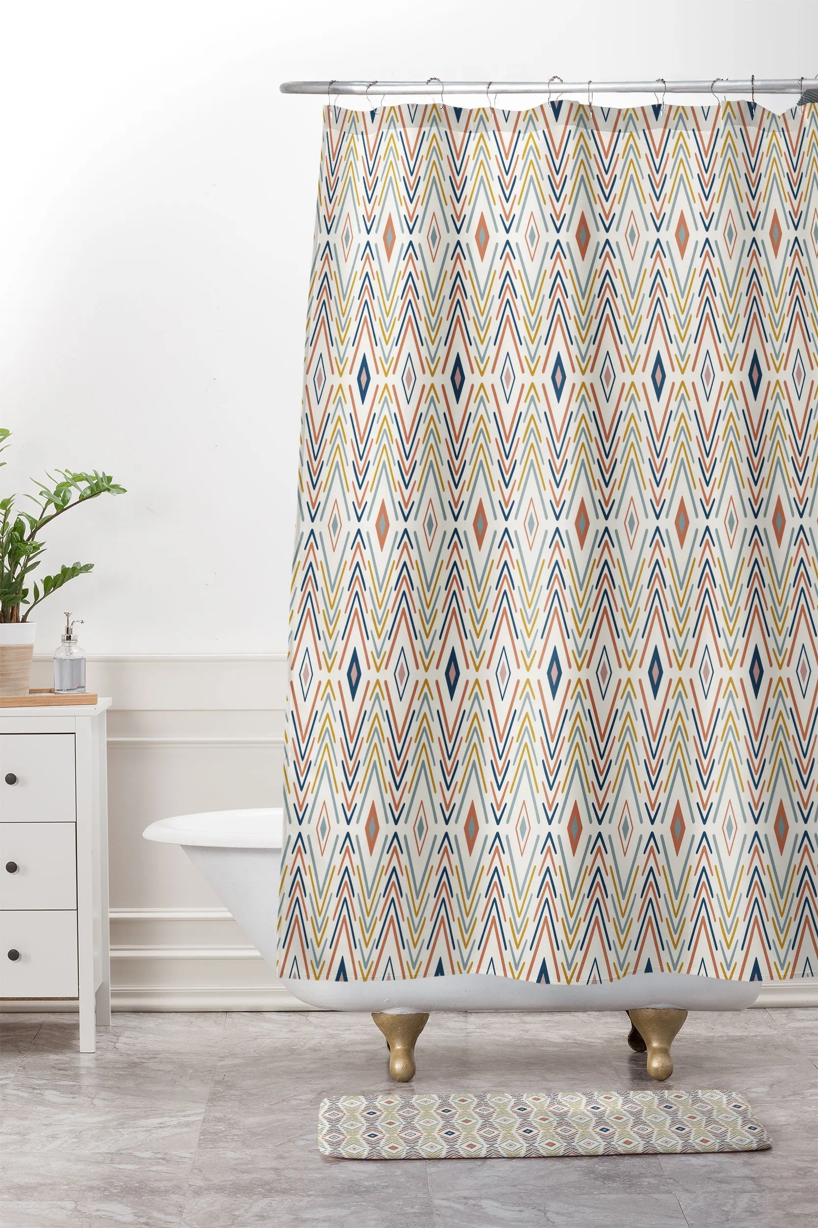 BOHEMIAN DIAMONDS MEMORY FOAM BATH MAT