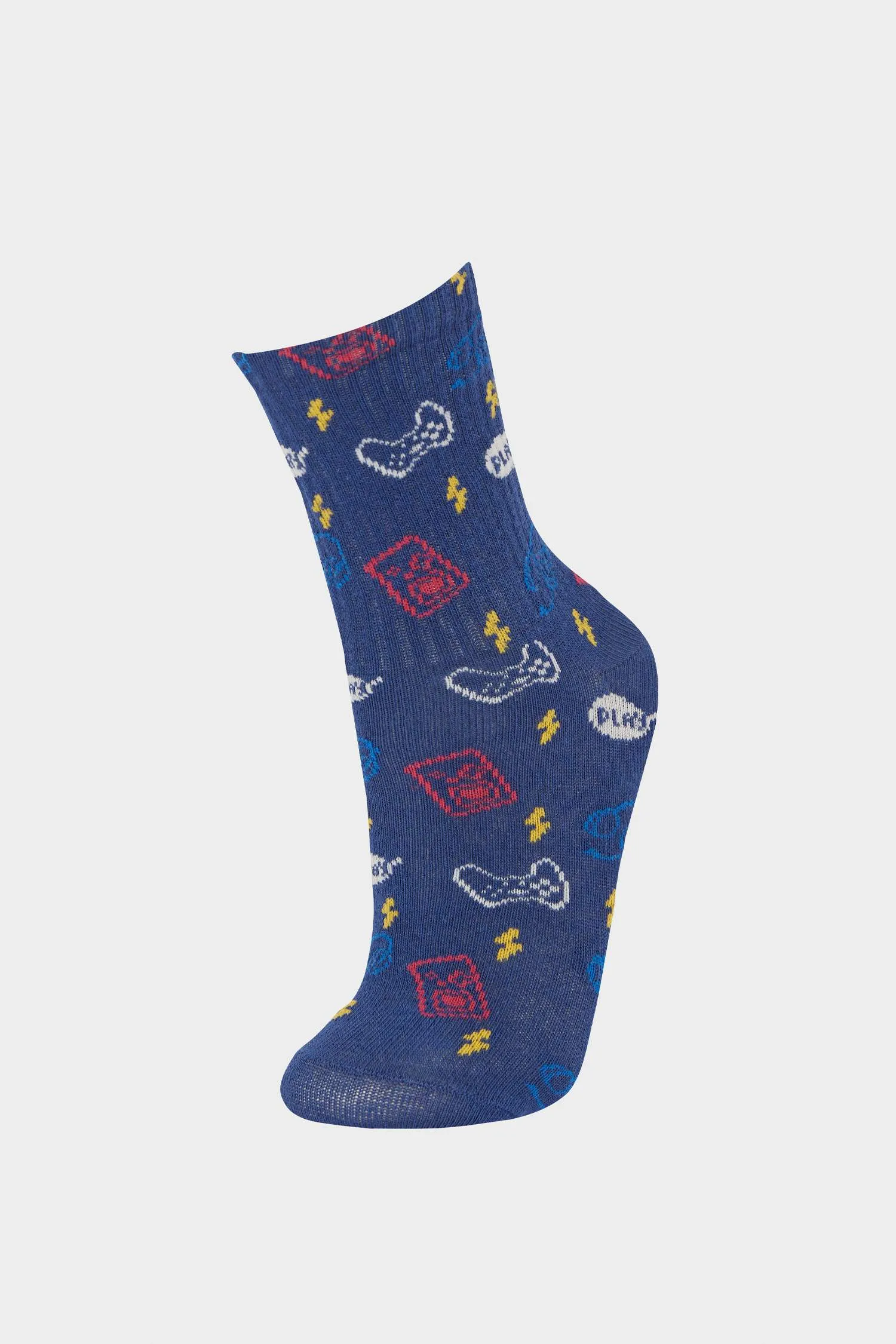 Boy 3 Pcs Cotton Long Socks