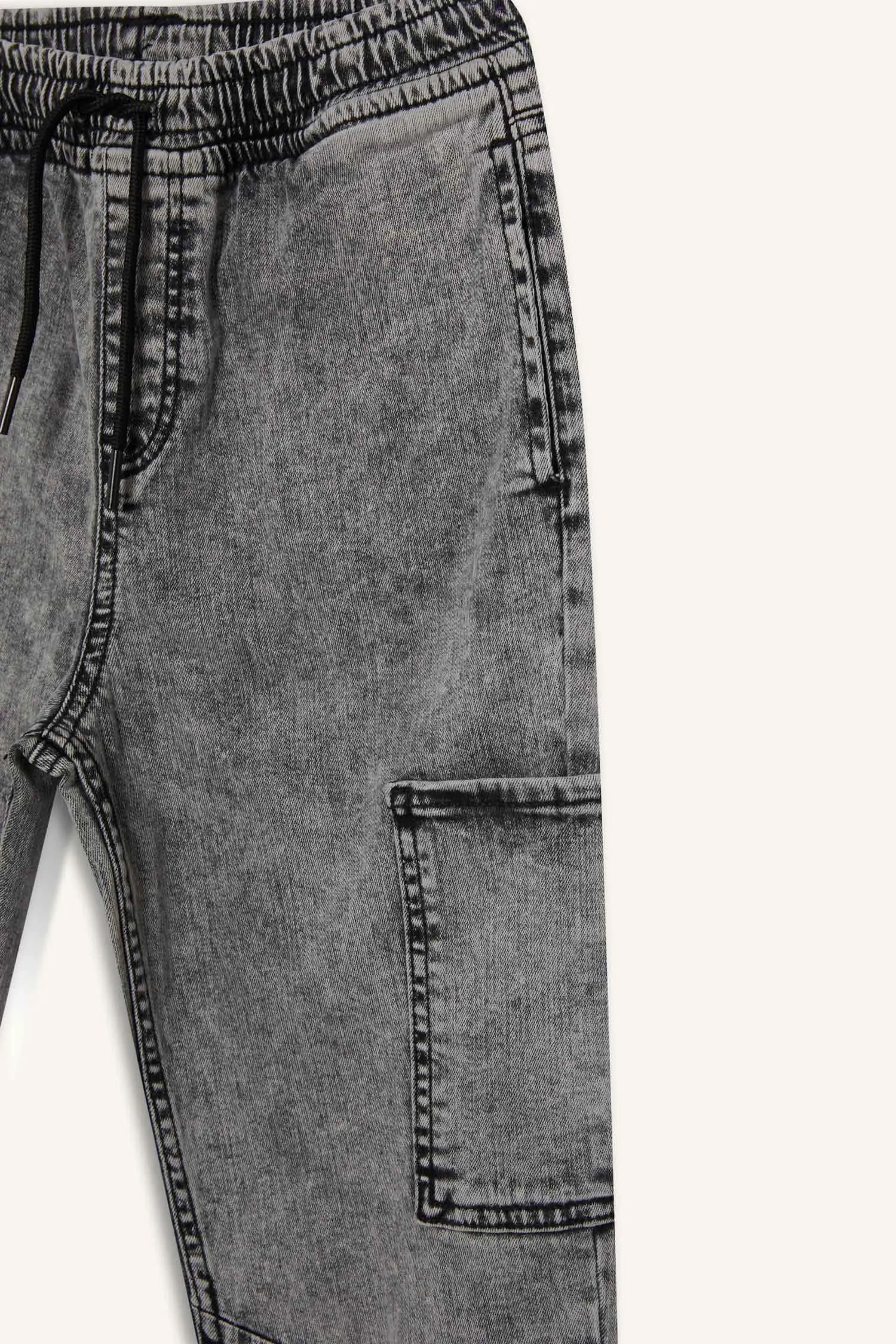 Boy Elastic Banded Leg Jogger Jeans