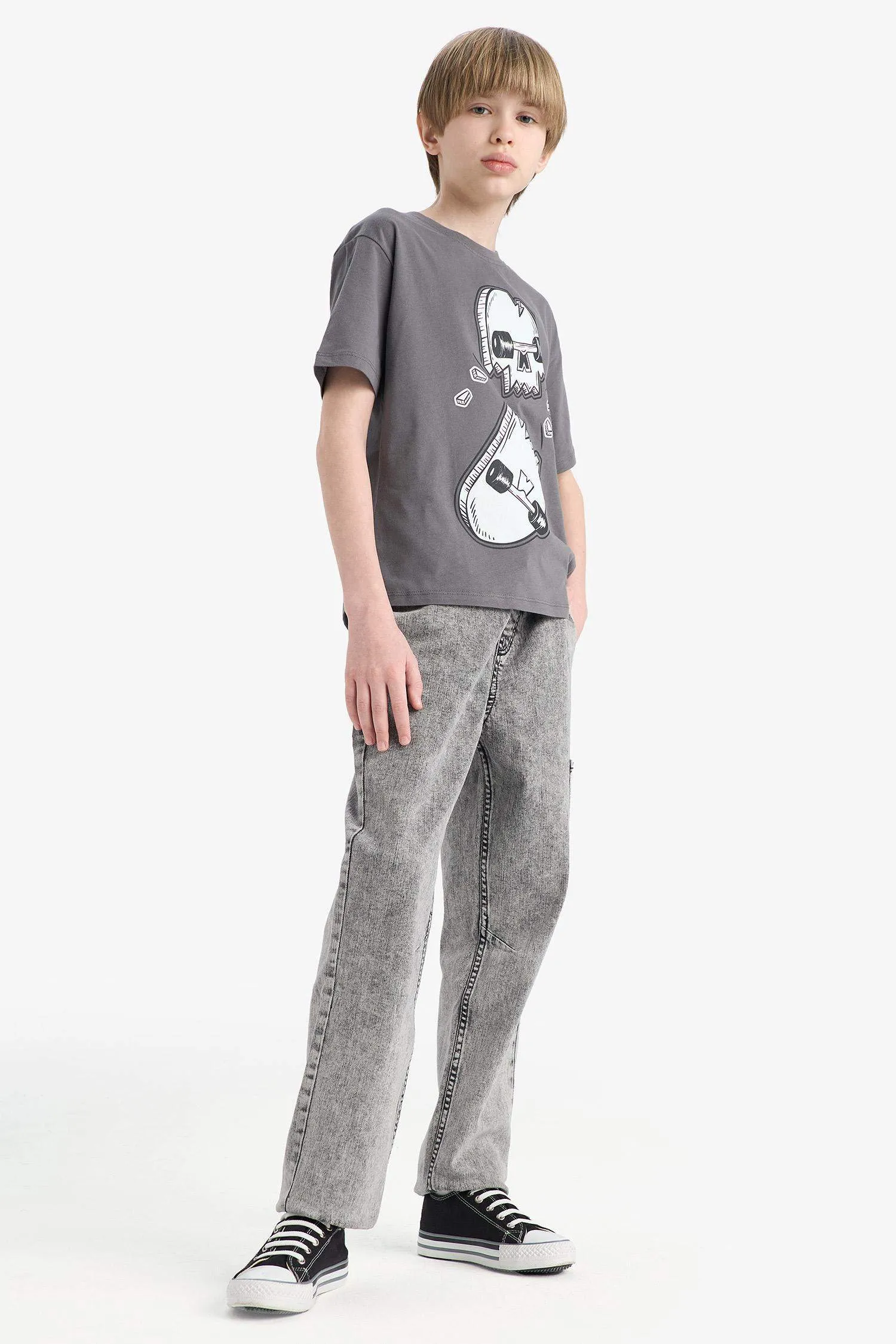 Boy Elastic Banded Leg Jogger Jeans