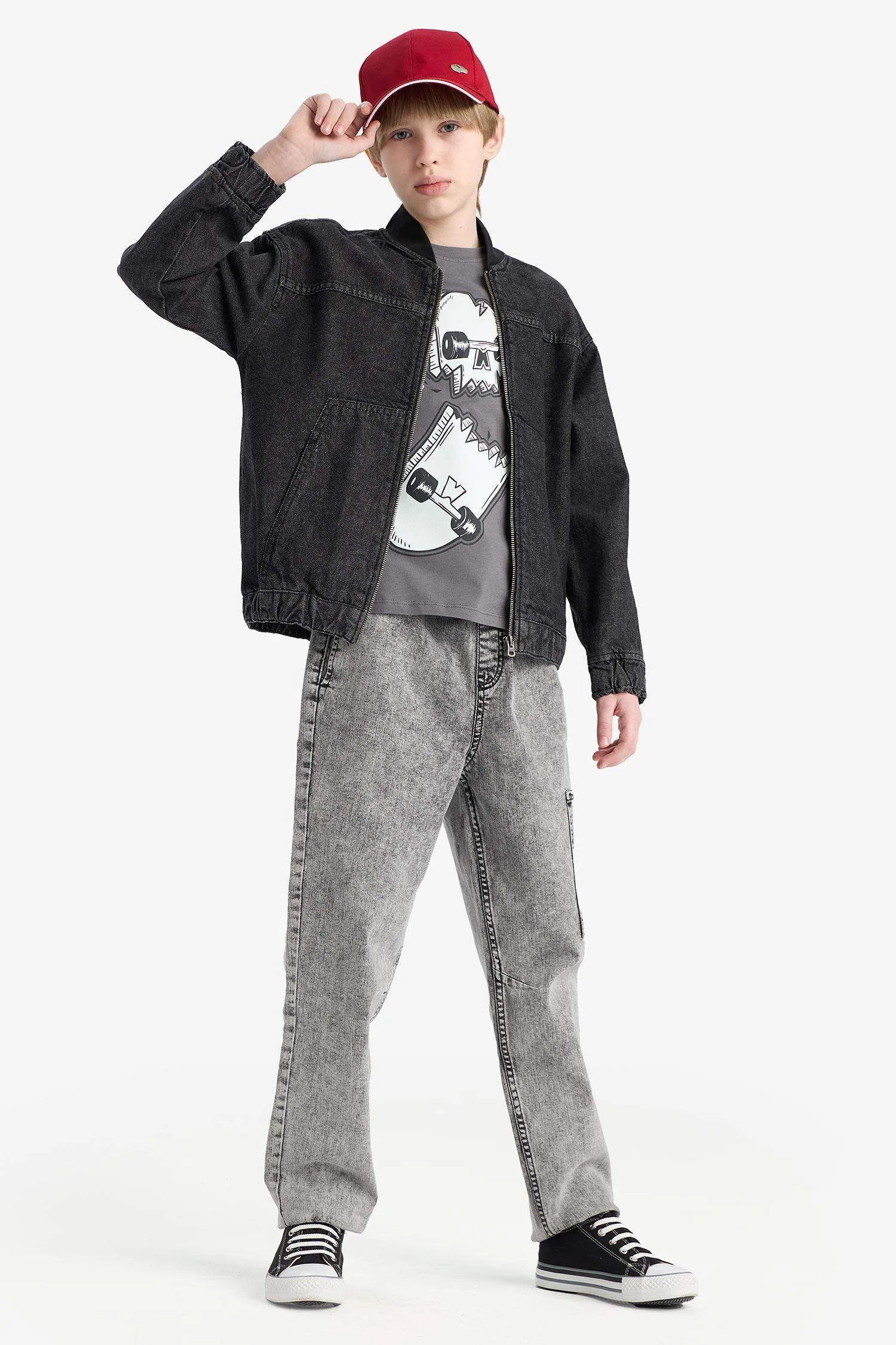 Boy Elastic Banded Leg Jogger Jeans