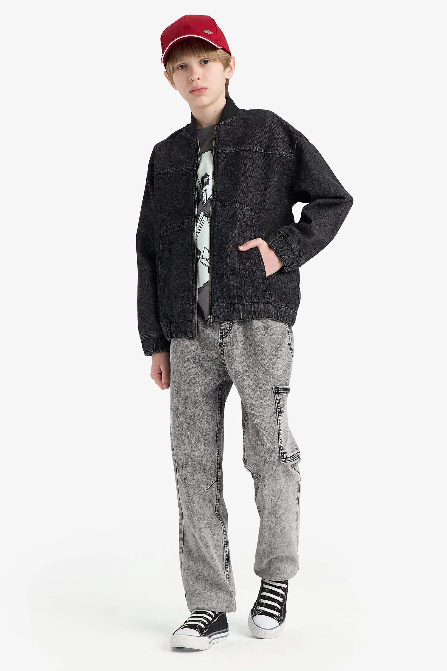 Boy Elastic Banded Leg Jogger Jeans