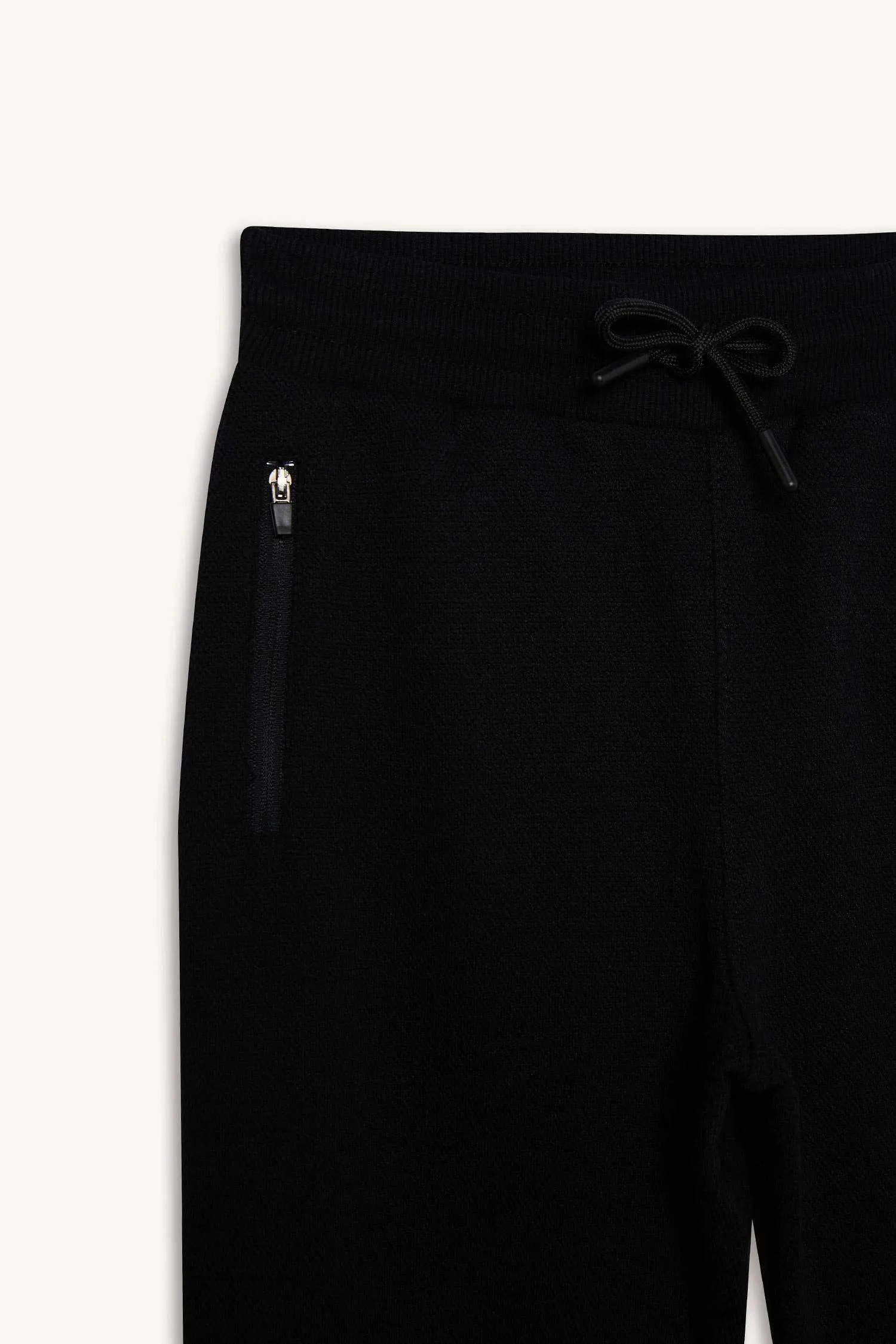 Boy Elastic Waist Leg Pique Basic Sweatpants