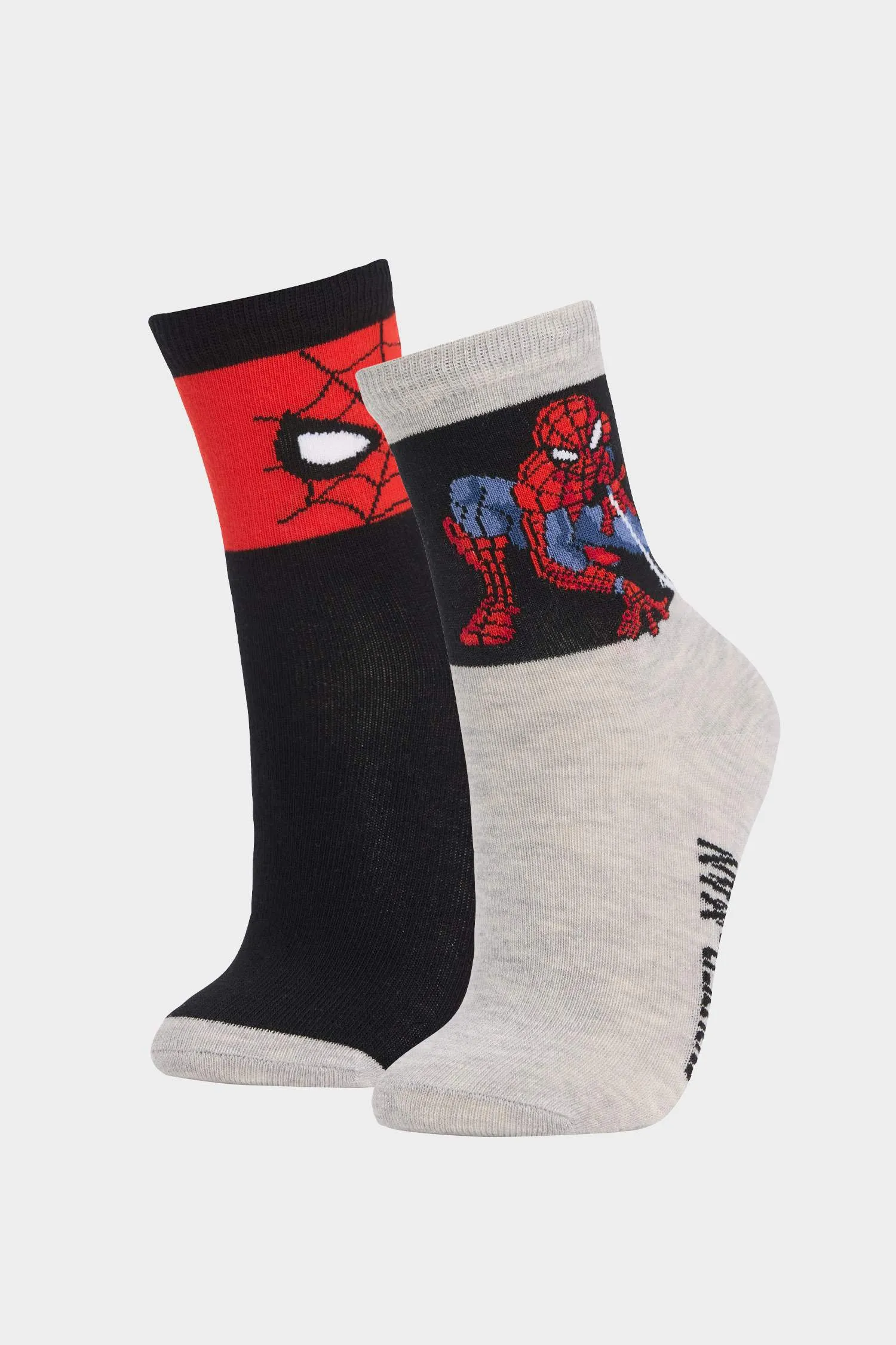 Boy Marvel Spiderman 2 Pcs Cotton Long Socks