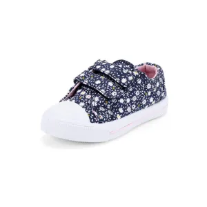 Boys and Girls Navy Flowers Sneakers - K KomForme