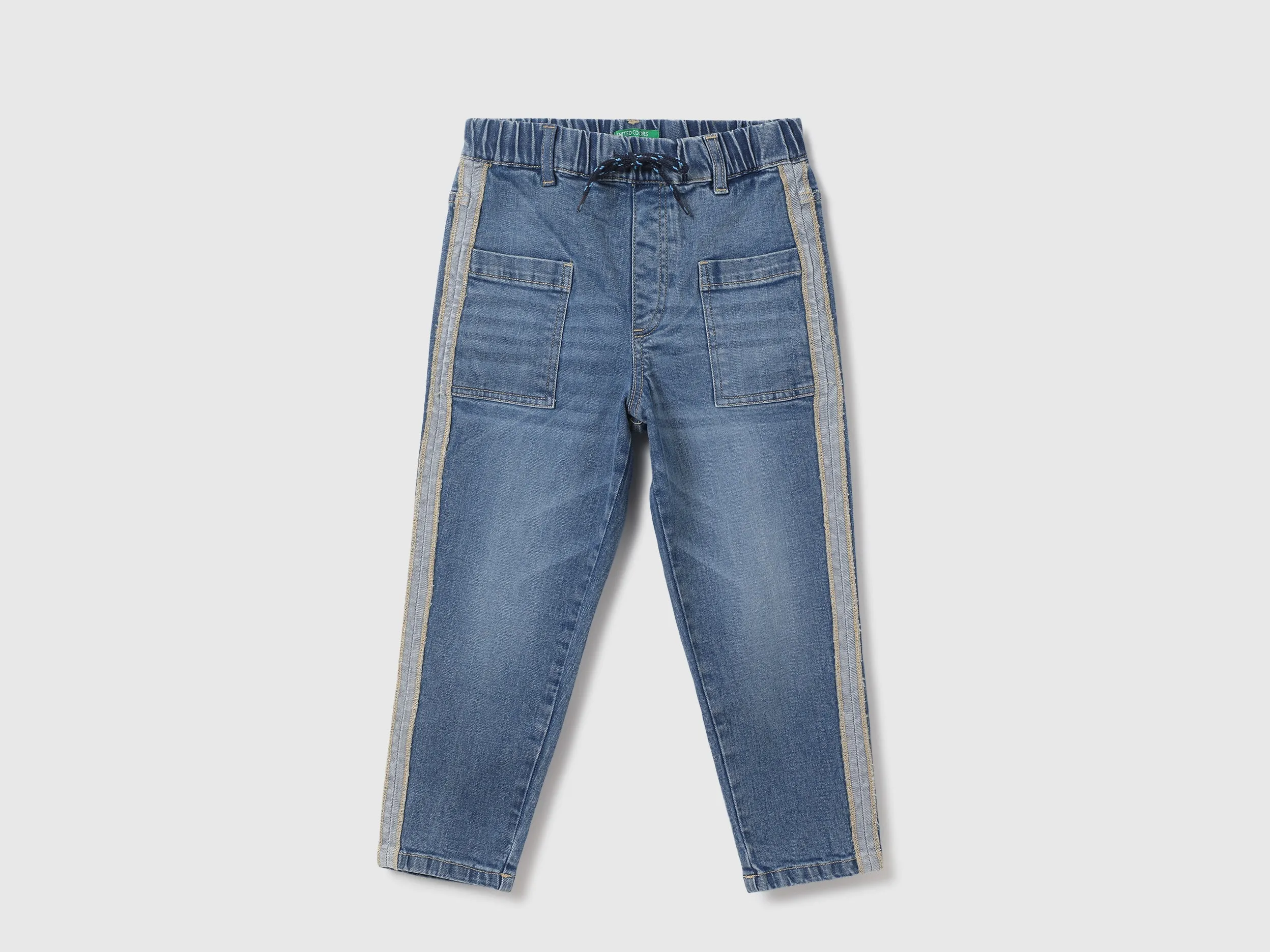 Boys Solid Baggy Fit Jeans