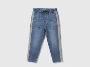 Boys Solid Baggy Fit Jeans